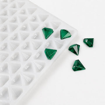 2 mL diamant-gummivorm, 179 holtes, met doorschijnende smaragdgroene gummies