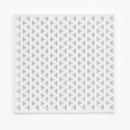 Lege 2 mL diamant-gummivorm, 179 holtes — volledig horizontaal bovenaanzicht