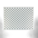 Full horizontal top view of an empty 2mL star gummy mold with 192 cavities on a white background