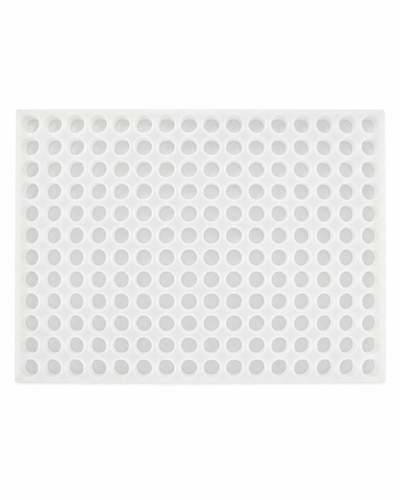 Moule commercial en silicone à gummies cylindriques de 3.2 mL — vue complète
