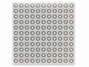 Moule à gummies anneau pêche de 3.4 mL - 108 cavites - vue de dessus horizontale, en silicone, pour la production commerciale