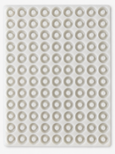 Moule à gummies anneau pêche de 3.4 mL - 108 cavites - vue de dessus