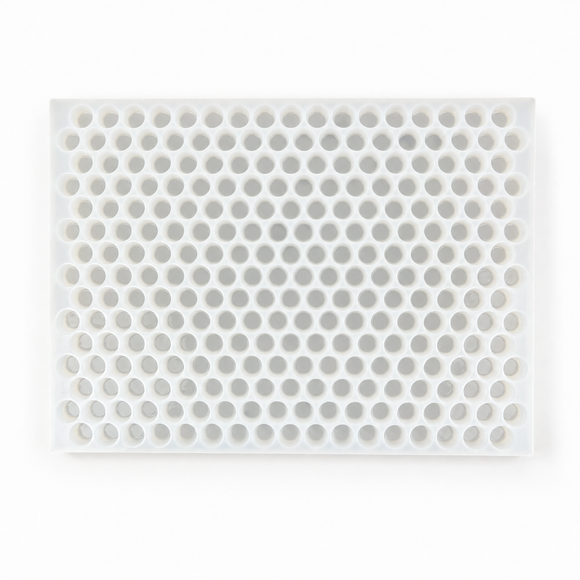 Leere 3-mL-Gumdrop-Gummiform, 262 Kavitäten — vollständige horizontale Draufsicht