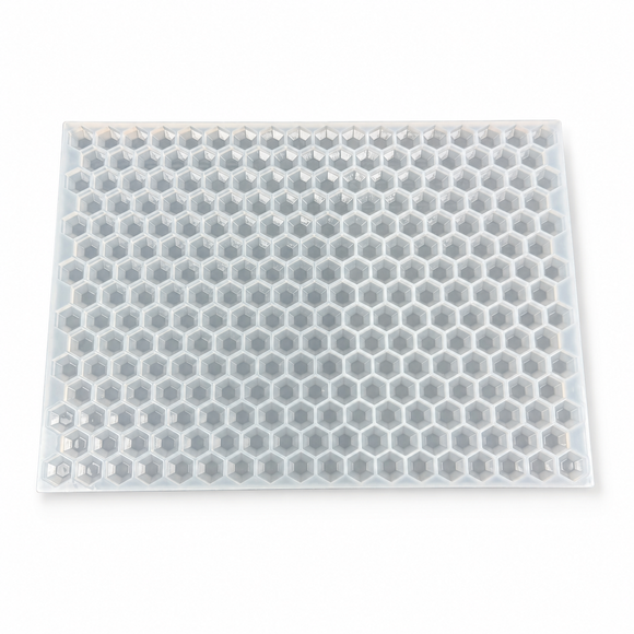 3-mL-Sechseck-Edelstein-Gummiform, 263 Kavitäten — vollständige Draufsicht