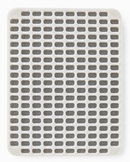 4mL brick gummy mold with 185 cavities, overhead view