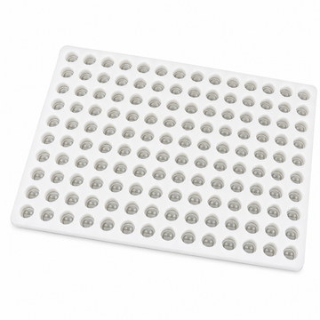 4 mL gummivorm smiley - 140 holtes - bovenaanzicht