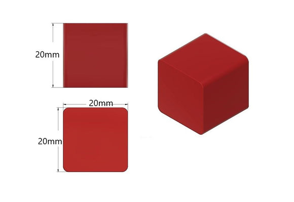 8mL cube gummy mold with 192 cavities angled view