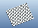 Alternate view of 8mL cube silicone gummy mold with 192 cavities
