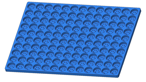 3.3-mL-Smiley-Münze-Gummiform - alternative Ansicht, aus Silikon