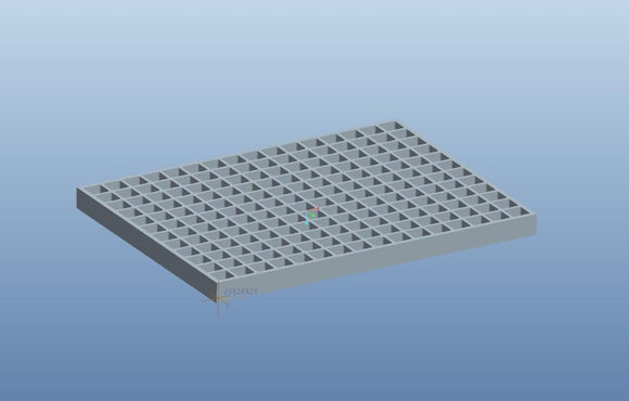 8mL cube gummy mold side view