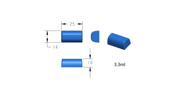 3.3-mL-Rancher-Gummiform - Produktansicht, aus Silikon, für die gewerbliche Produktion