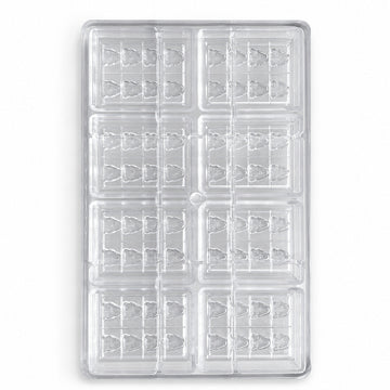 Aangepaste chocoladevorm - productaanzicht, van polycarbonaat, boomvormige holtes, 64 holtes