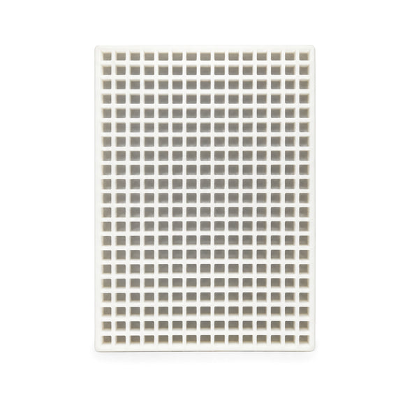 2.85 mL kubus-gummivorm, 315 holtes — bovenaanzicht